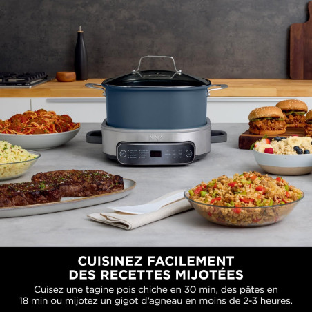 Mijoteuse et cuiseur à riz Possible Cooker 1000W 6L Bleu - NINJA - MC1101EU