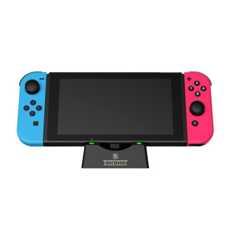 Station de charge Cyber V02 pour Switch/manette dual/manette pro Noir - AKUMA - AKCYBV02
