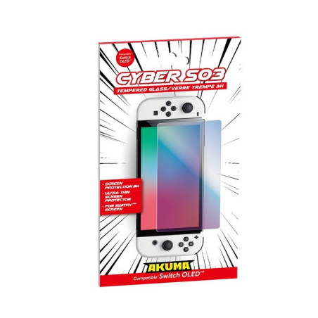 Verre trempé Cyber S03 pour Switch Oled - AKUMA - AKCYBS03