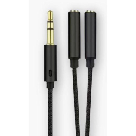 Doubleur Jack Audio 3.5mm 20cm - GEEK MONKEY - GM076