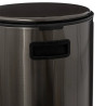 Poubelle ronde à pédale Delta en métal 30L Noir/gris - 5 FIVE SIMPLY SMART