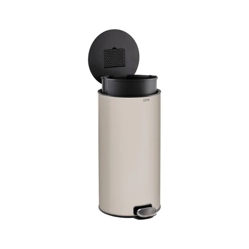 Poubelle DELTA 30L métal argile