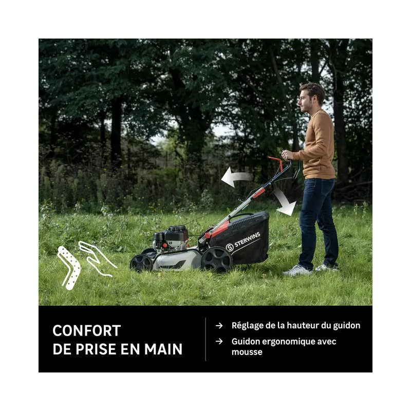 Tondeuse à gazon thermique 149 cm³