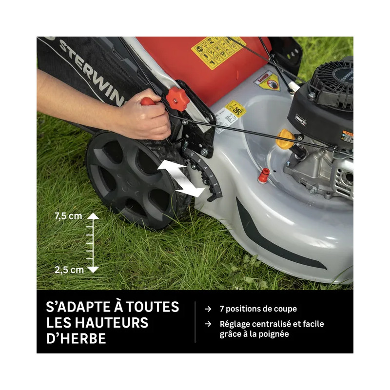 Tondeuse à gazon thermique 149 cm³
