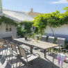 Table de jardin extensible Piazza 10 places houblon/tonka