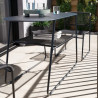 Table de jardin Duo ovale 2 places