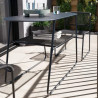 Table de jardin - Duo - NATERIAL - Gris anthracite - 2 personnes