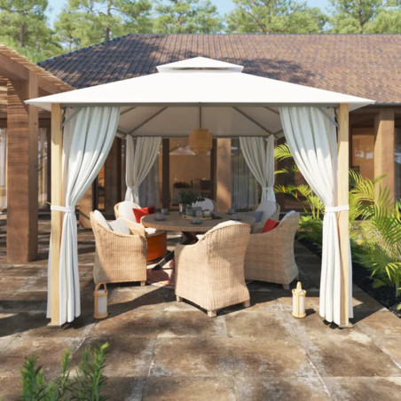 Table de jardin en aluminium Medena 8 places gris