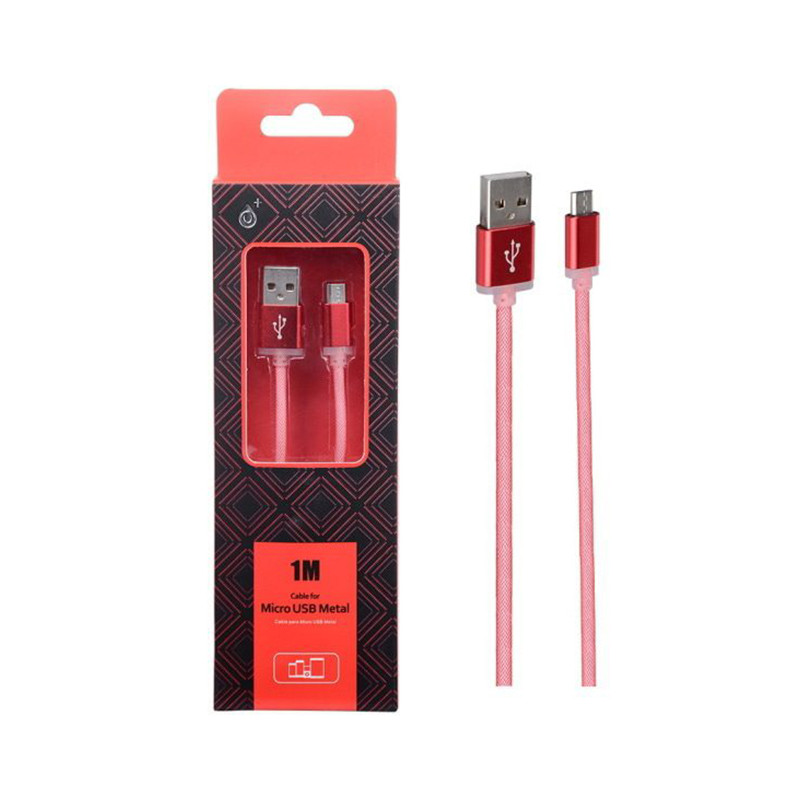 Câble pour smartphone Type micro USB Rouge - ONE PLUS