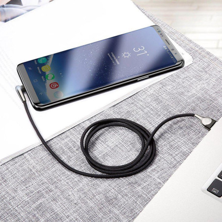 Câble de donnée USB-C coudé Fast Charge 3A 1m Noir - BASEUS - CATMVP-D01