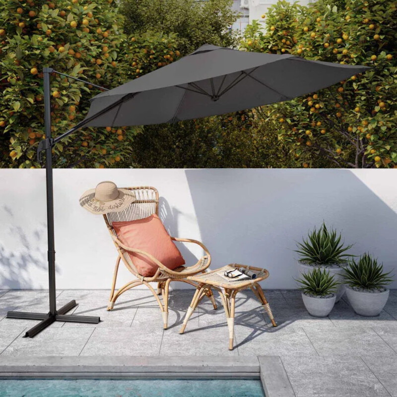 Parasol AVEA anthracite hexagonal