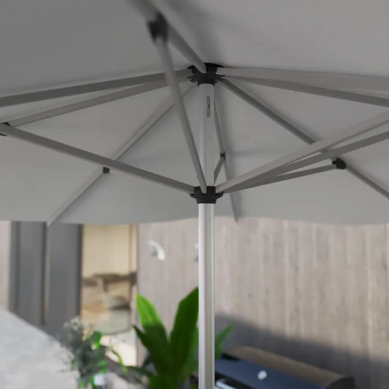 Parasol AURA blanc carré L.285 x l.285 cm