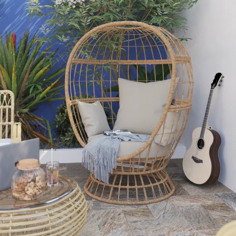 Loveuse en osier beige JUNO