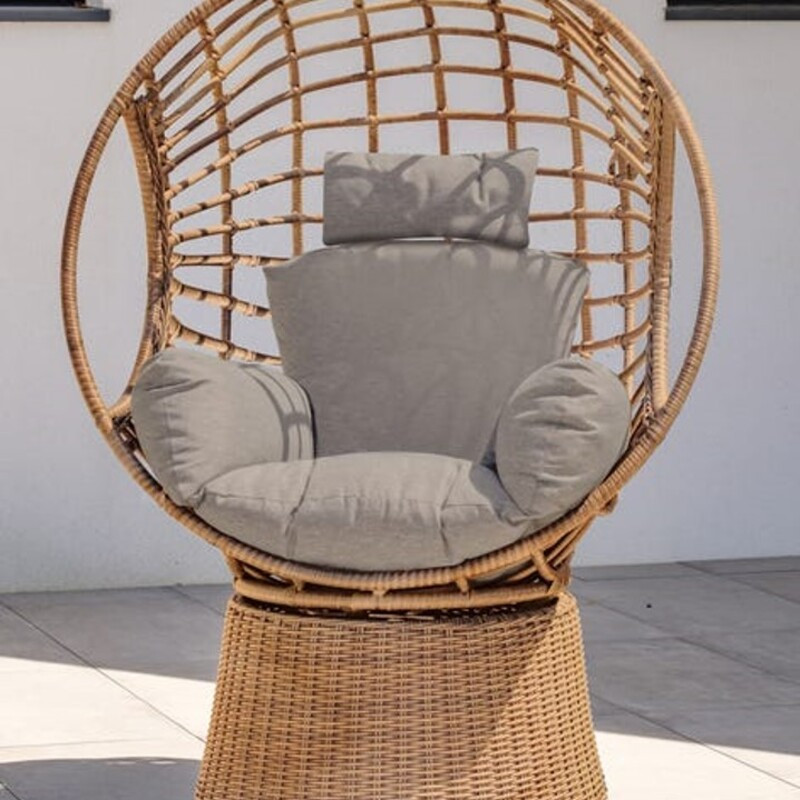 Balancelle de jardin résine tressée Bora Bora Marron