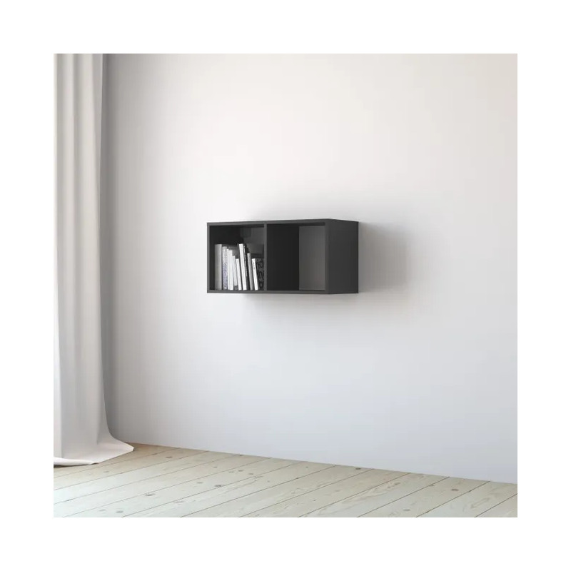 Etagère 2 cases Kub gris