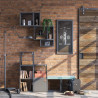 Etagère 2 cases Kub gris