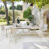 Table de jardin extensible - Evasion - HESPERIDE - Blanc - 10 personnes