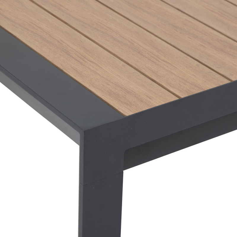 Table de jardin extensible - Evasion - HESPERIDE - Gris anthracite - 8 personnes