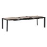 Table de jardin extensible - Evasion - HESPERIDE - Gris anthracite - 8 personnes