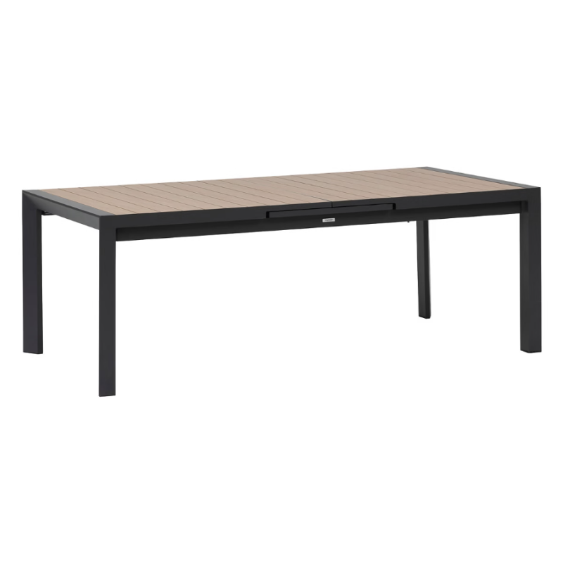 Table de jardin extensible - Evasion - HESPERIDE - Gris anthracite - 8 personnes