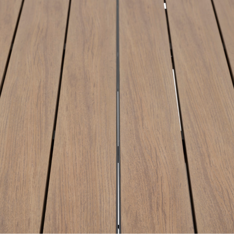 Table de jardin extensible - Evasion - HESPERIDE - Gris anthracite - 8 personnes