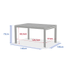 Table de jardin extensible - Evasion - HESPERIDE -  -