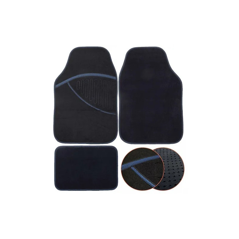 Tapis de voiture elite bleu 4 pcs - PERALINE - PER1290