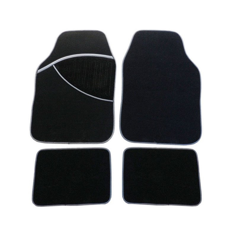 Tapis de voiture elite blanc 4 pcs - PERALINE - PER1291
