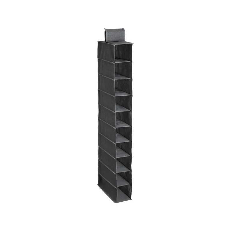 Rangement chaussures 10 cases gris