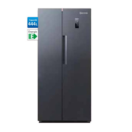 Réfrigérateur américain 444L Gris - KRYSTER - KSS454EDG