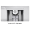 Réfrigérateur side by side 4 portes InstaView 638L Metal Sorbet - LG - GMG960MBJE