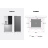 Réfrigérateur side by side 4 portes InstaView 638L Metal Sorbet - LG - GMG960MBJE