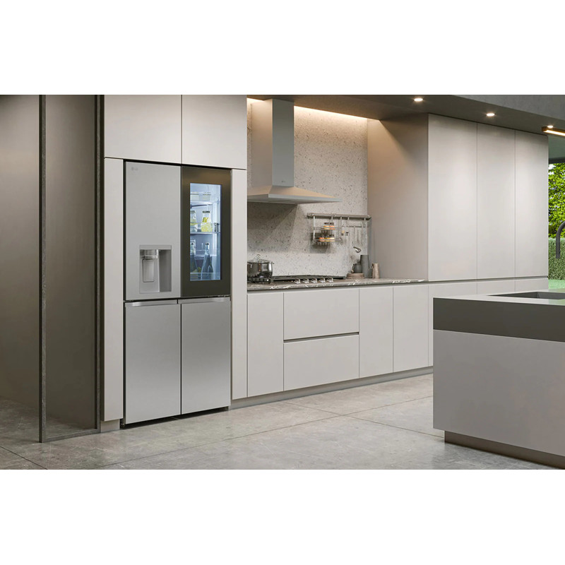 Réfrigérateur side by side 4 portes InstaView 638L Metal Sorbet - LG - GMG960MBJE