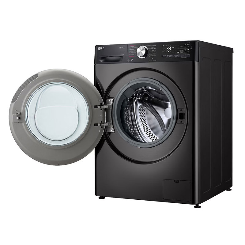 Lave-linge hublot ezDispense Steam 1400tr/min 13kg Noir - LG - F34R92BSTA