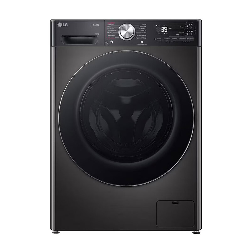 Lave-linge hublot ezDispense Steam 1400tr/min 13kg Noir - LG - F34R92BSTA