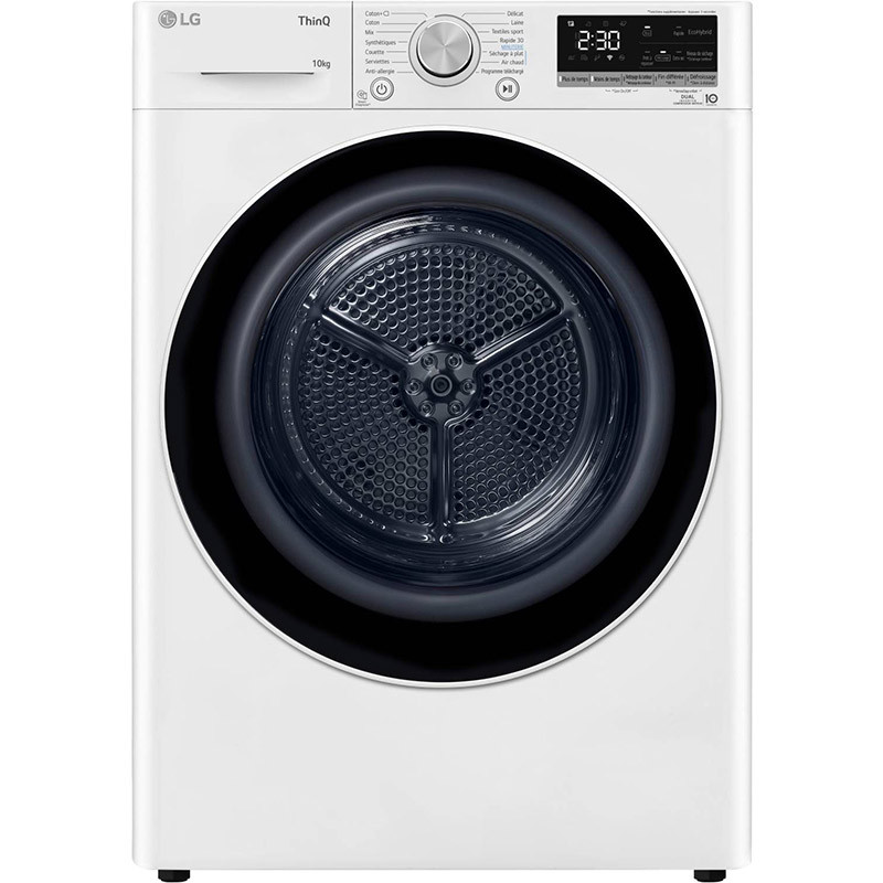 Sèche-linge pompe à chaleur avec condenseur 60cm 10kg Blanc - LG - RH1V50WH