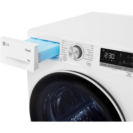 Sèche-linge pompe à chaleur avec condenseur 60cm 10kg Blanc - LG - RH1V50WH