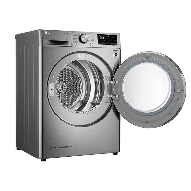 Sèche-linge pompe à chaleur Dual Dry 9kg Inox - LG - RH9V72IXN