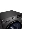 Sèche-linge pompe à chaleur Dual Inverter 9kg Black Steel - LG - RH9V92BS