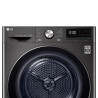 Sèche-linge pompe à chaleur Dual Inverter 9kg Black Steel - LG - RH9V92BS