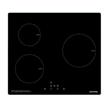 Plaque de cuisson à induction 3 zones Noir - KRYSTER - KIND3ZX4