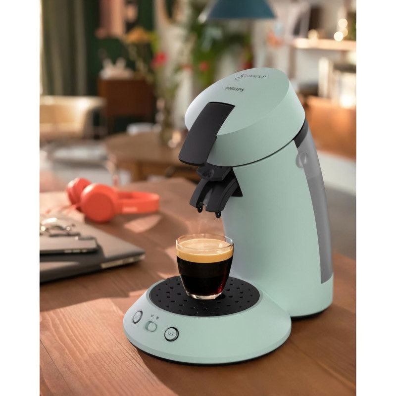 Machine à café dosette Senseo Original+ Menthe - PHILIPS - CSA210/23