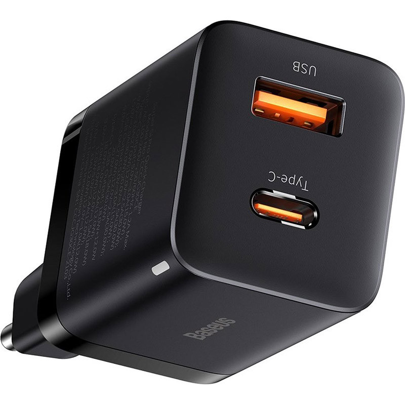 Chargeur Super Si Pro double sortie USB-A/USB 30W Noir - BASEUS - CCSUPP-E01