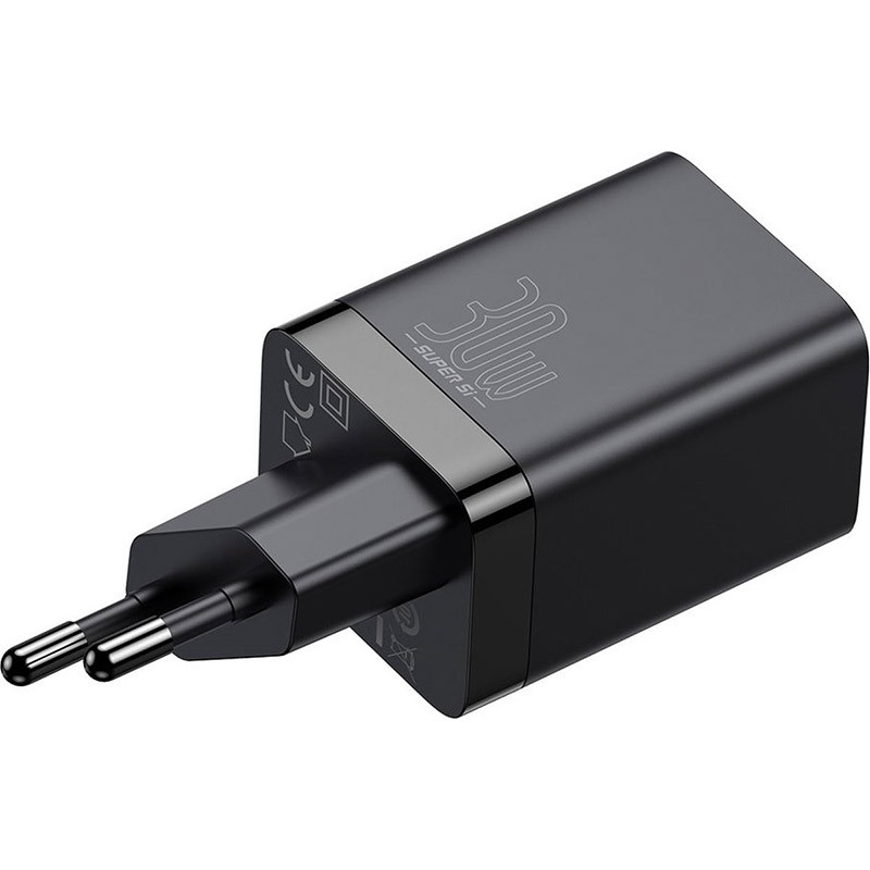 Chargeur Super Si Pro double sortie USB-A/USB 30W Noir - BASEUS - CCSUPP-E01