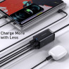 Chargeur secteur GaN3 Pro 2x USB-C + 2x USB 65W Noir - BASEUS - CCGP040101