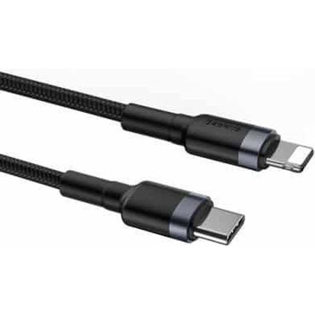 Câble de charge Cafule USB-C vers Lightning 18W 1m Noir - BASEUS - CATLKLF-G1