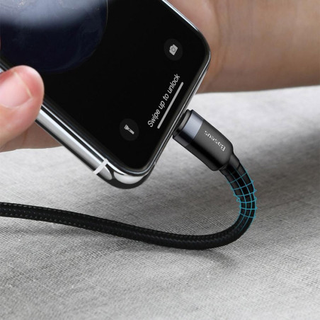 Câble de charge Cafule USB-C vers Lightning 18W 1m Noir - BASEUS - CATLKLF-G1