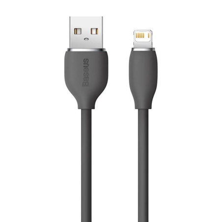 Câble de charge rapide Jelly USB vers Lightning 2,4A, 1,2m Noir - BASEUS - CAGD000001