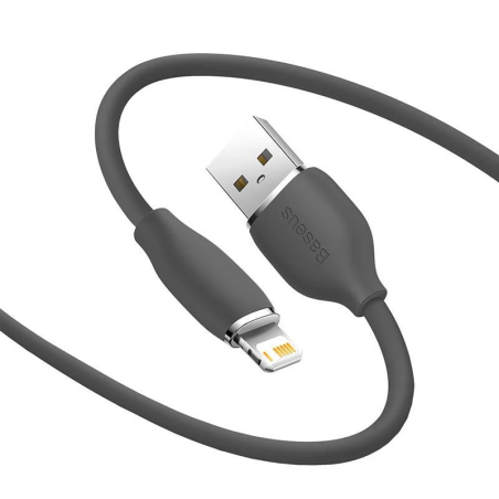 Câble de charge rapide Jelly USB vers Lightning 2,4A, 1,2m Noir - BASEUS - CAGD000001
