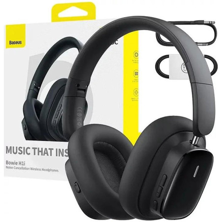 Casque sans fil Bowie H1i à réduction de bruit Noir - BASEUS - A00050402113-00